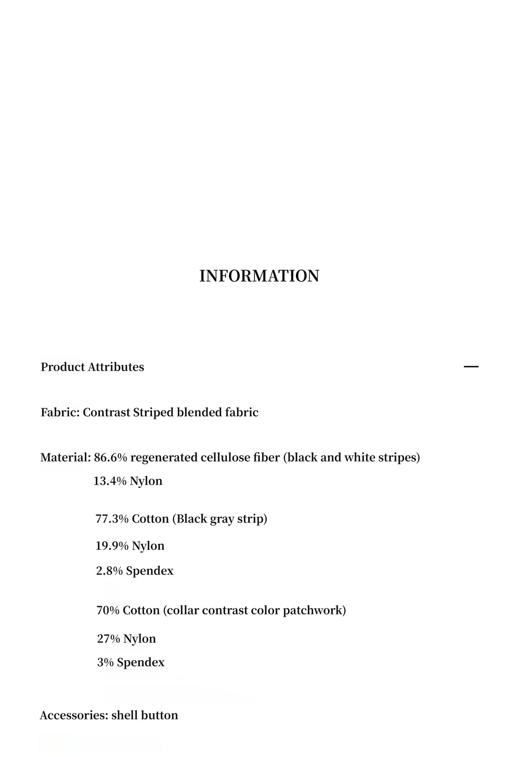 [FF×JW Ghosn Stripe] Lapel contrast classic striped shirt