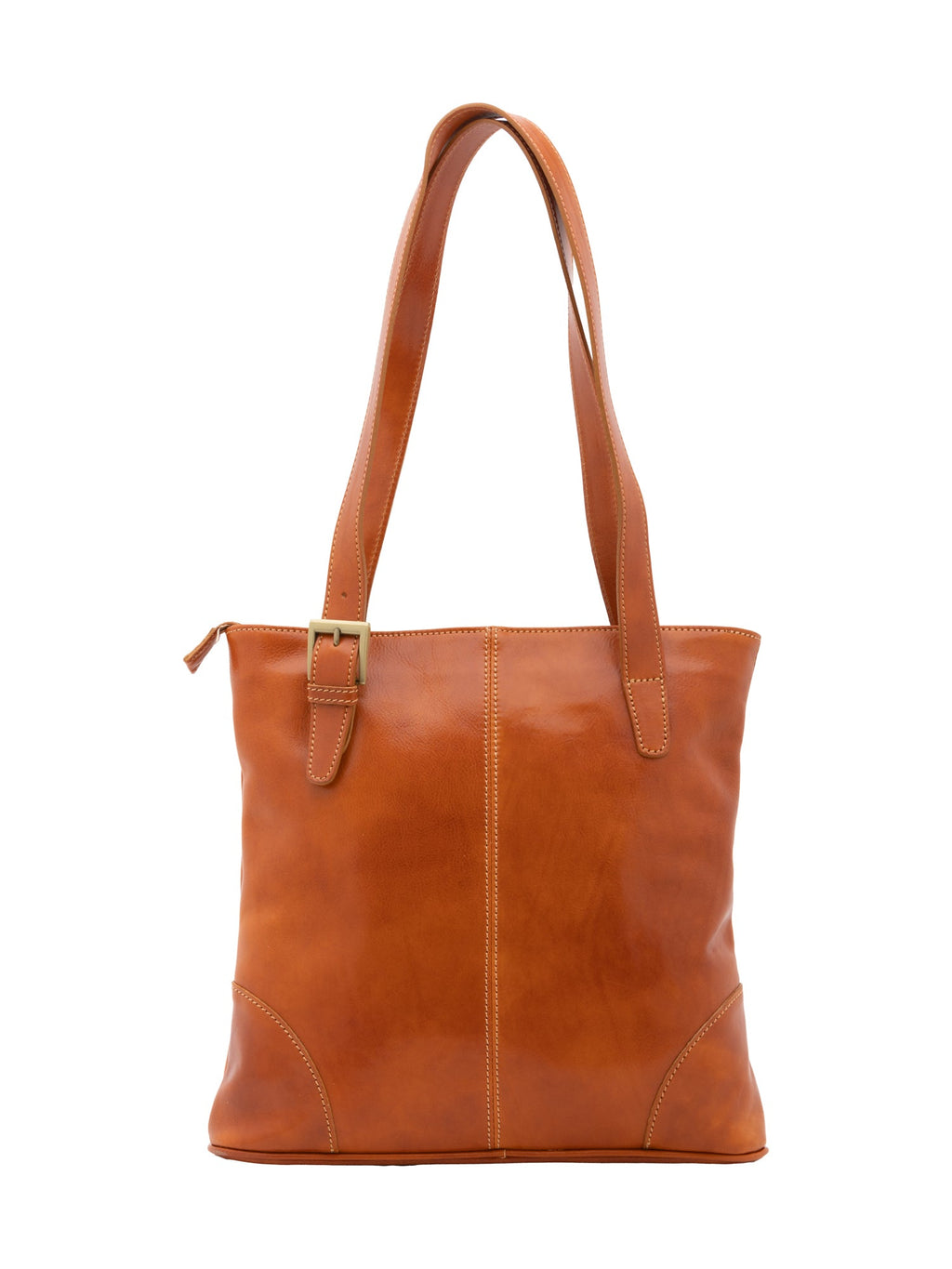 Borsa a spalla da donna In Vera pelle Made in Italy 33x35x8 cm-4