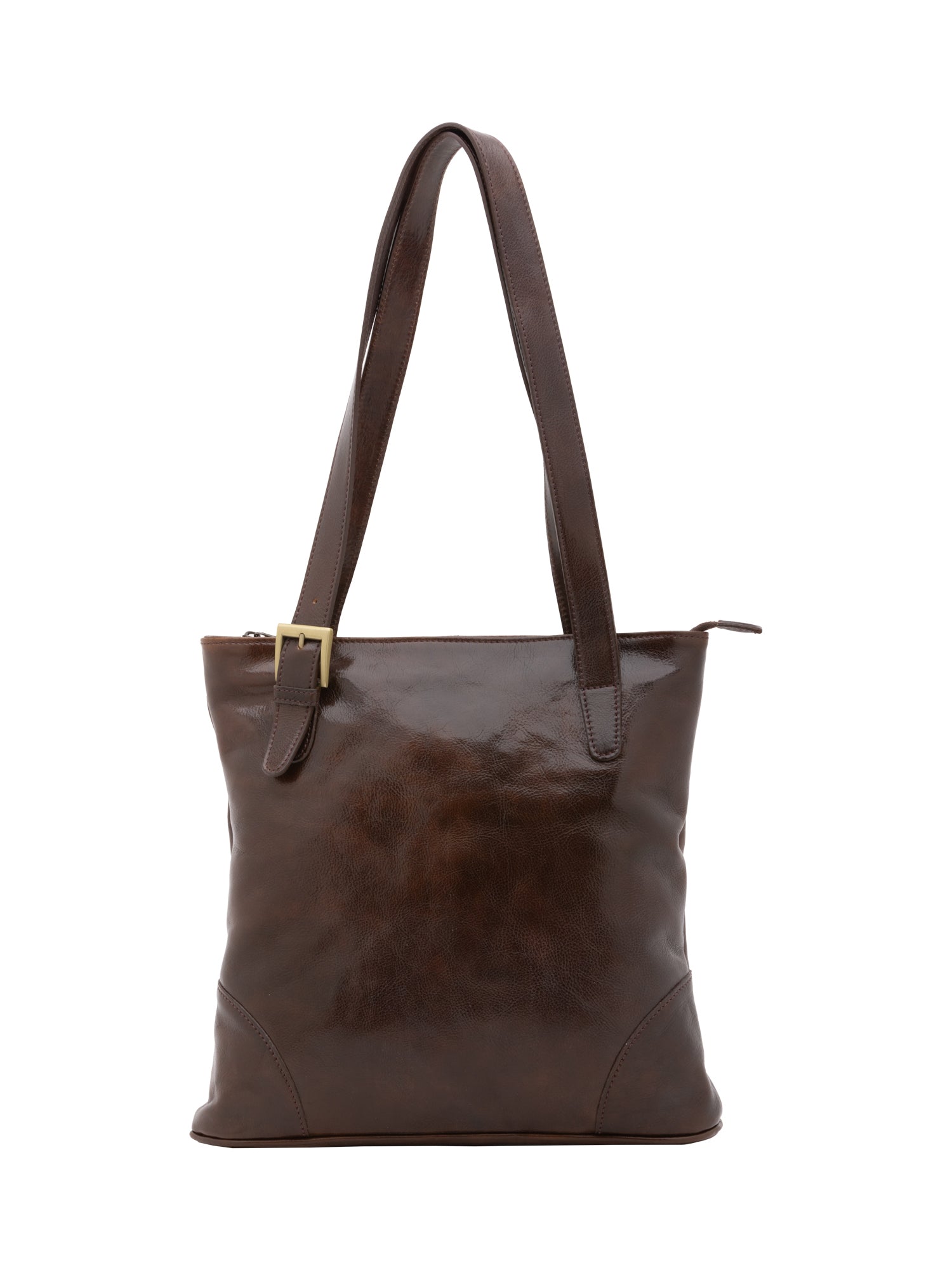 Borsa a spalla da donna In Vera pelle Made in Italy 33x35x8 cm-0