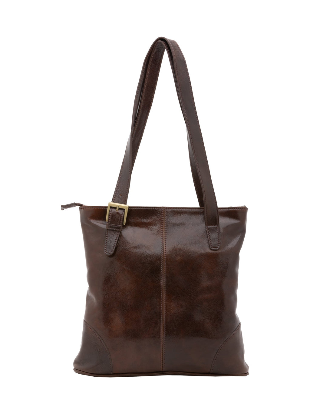 Borsa a spalla da donna In Vera pelle Made in Italy 33x35x8 cm-3