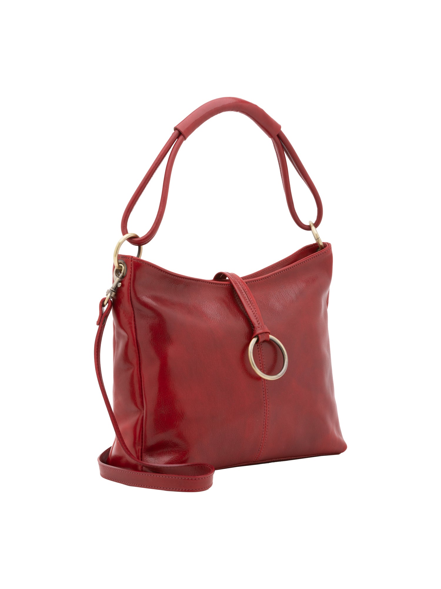 Borsa a spalla da donna In Vera pelle Made in Italy 29x32x11 cm-1