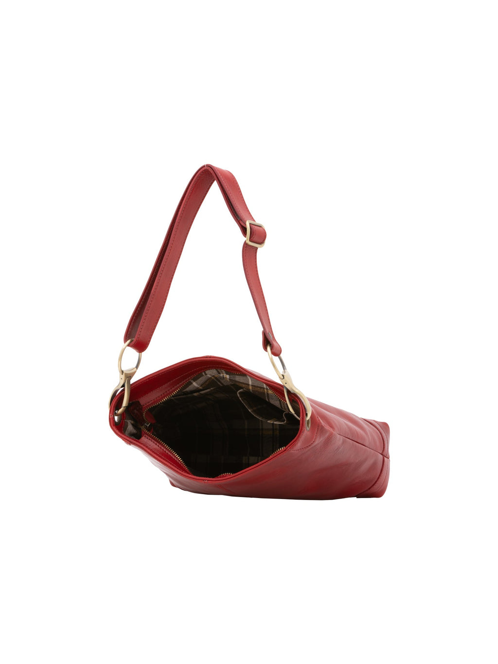 Borsa a spalla da donna In Vera pelle Made in Italy 32x32x11 cm-4