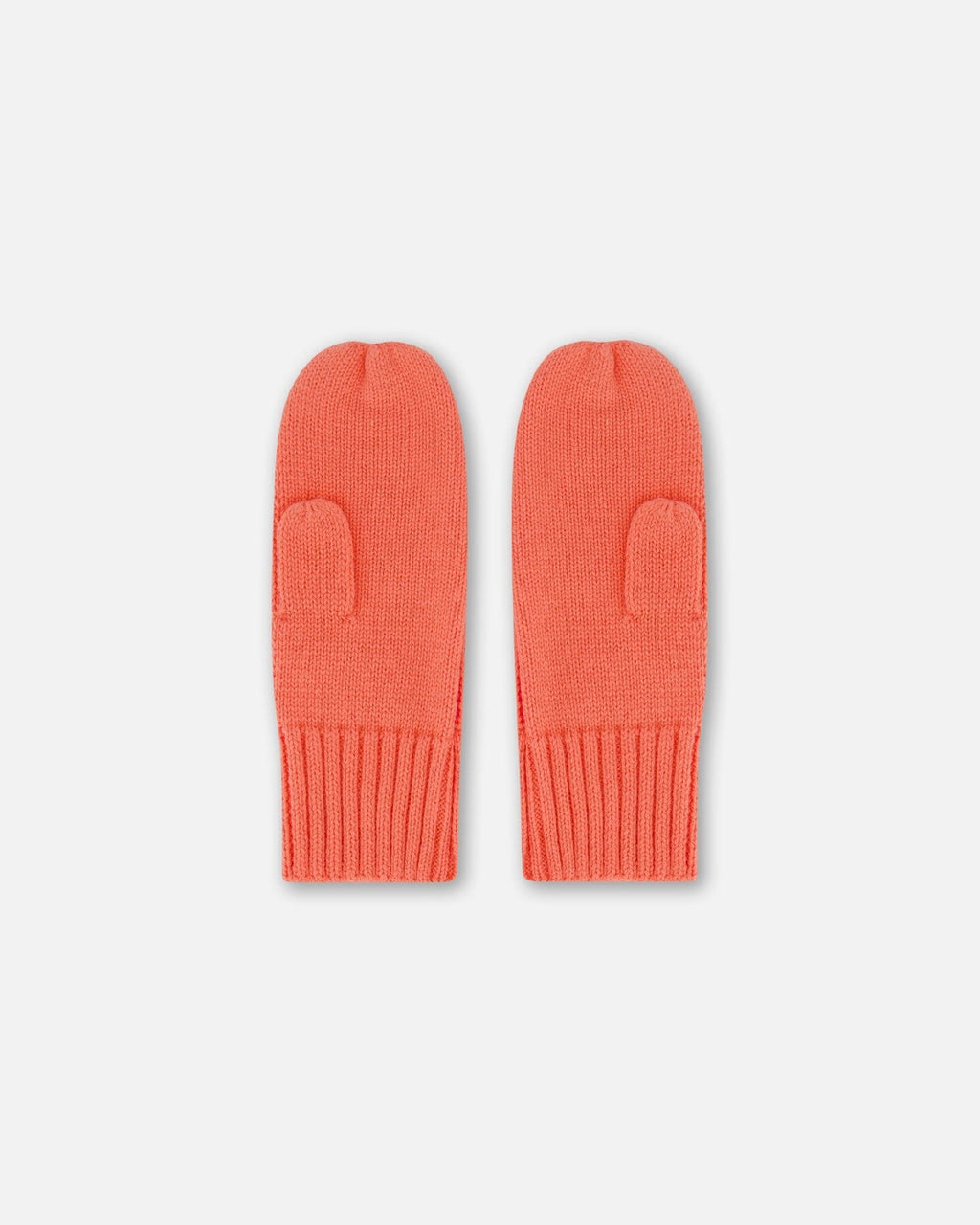 Knit Mittens Coral