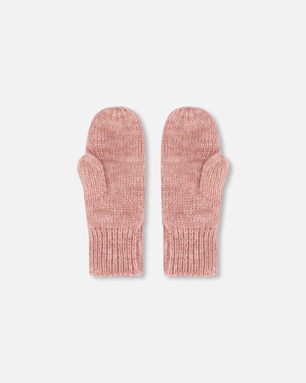 Mid-Season Knit Mittens Dusty Pink