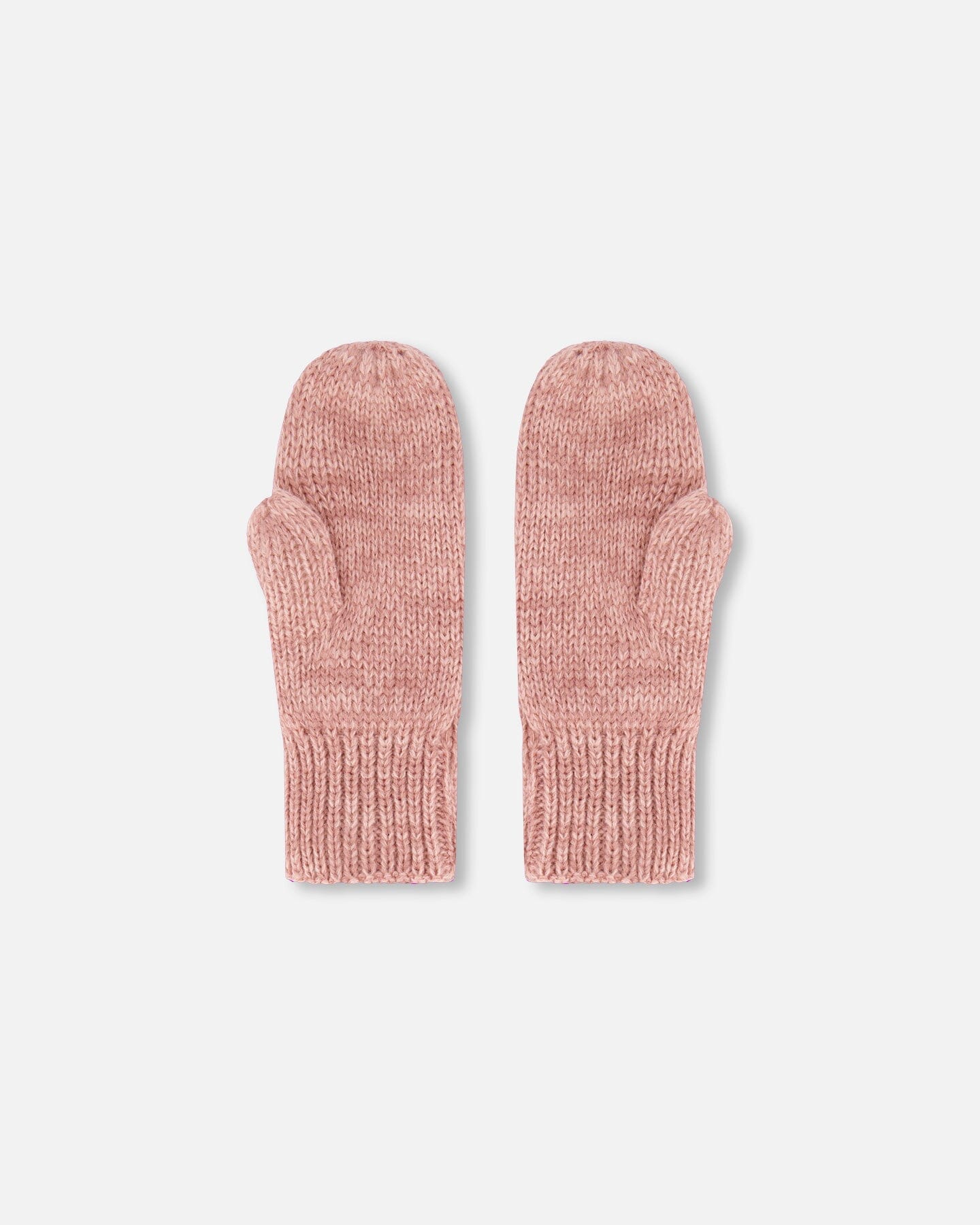 Mid-Season Knit Mittens Dusty Pink