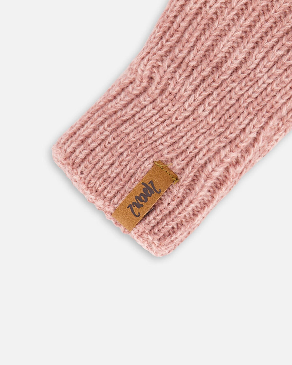 Mid-Season Knit Mittens Dusty Pink