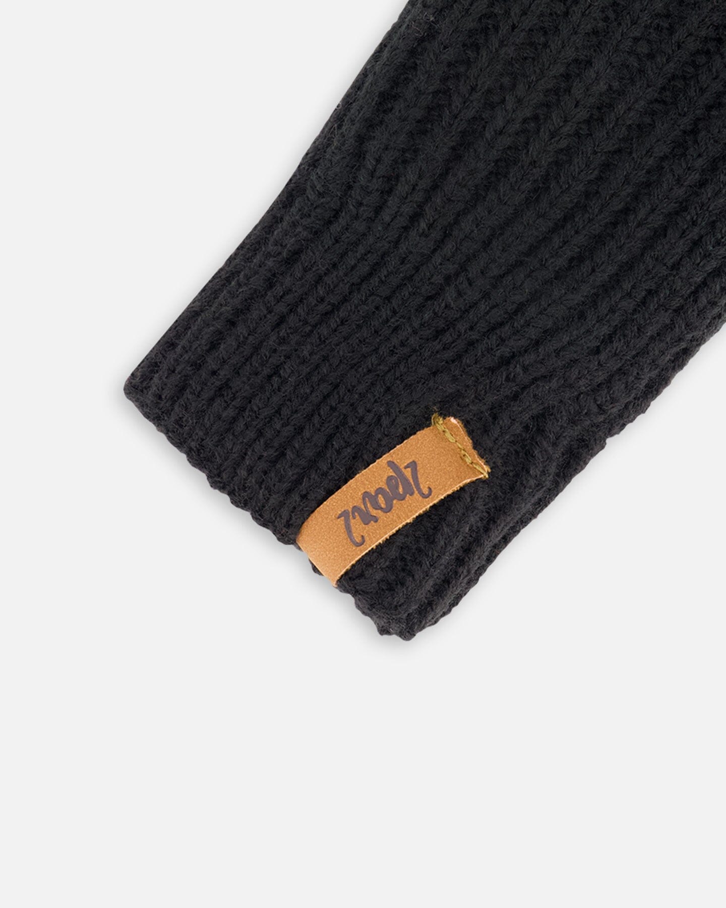 Mid-Season Knit Mittens Black