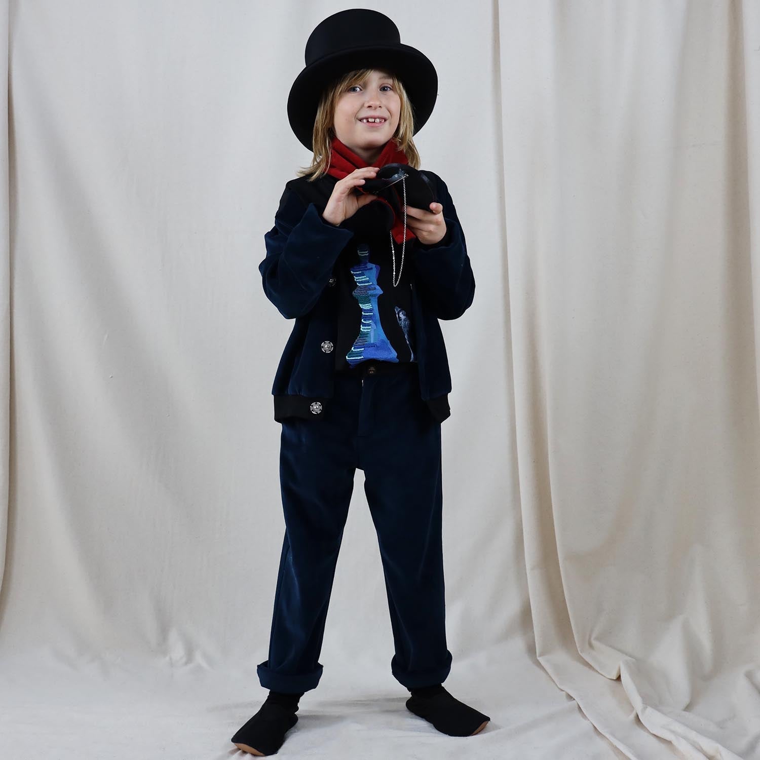 PRELOVED Blue Velvet Weekend Pants, 16 years