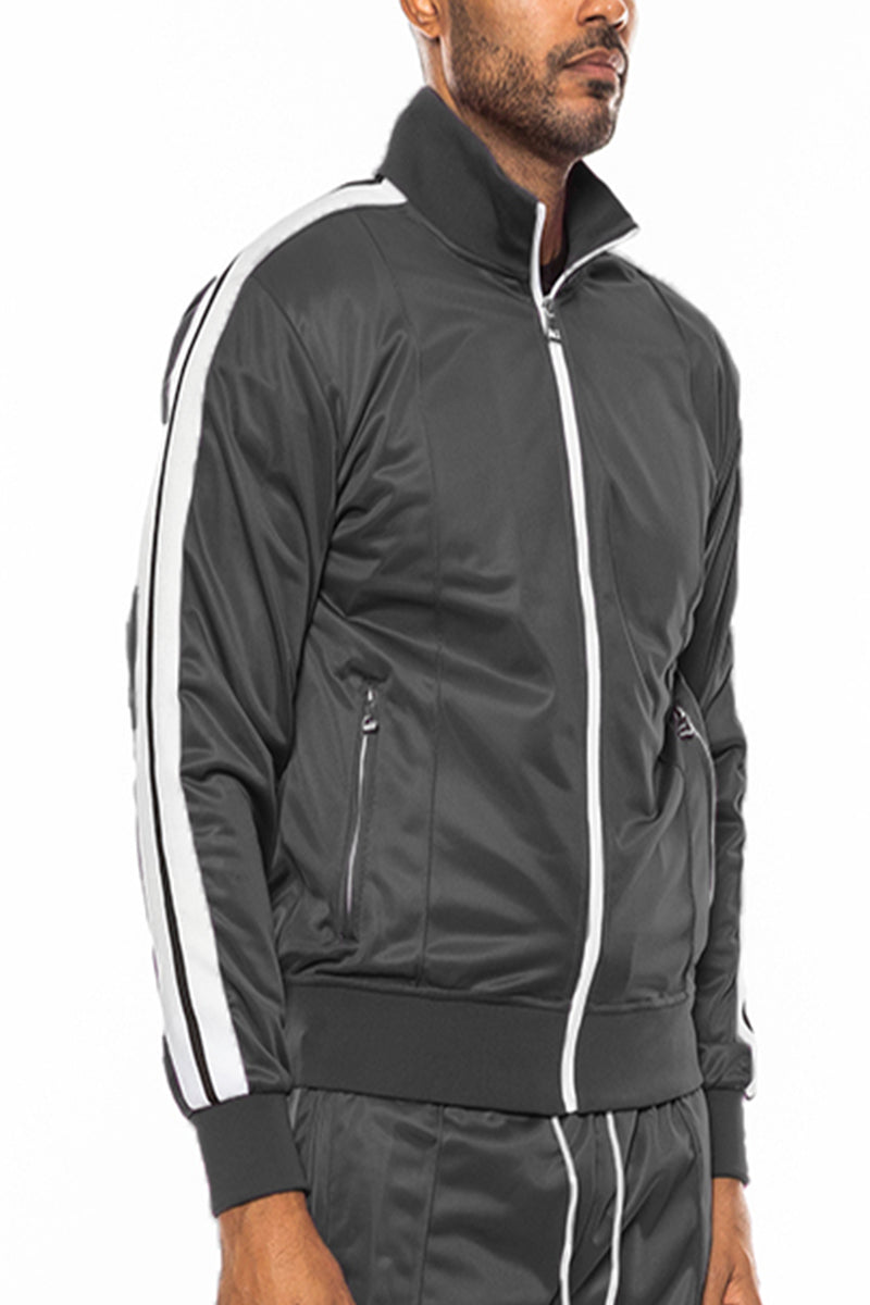Front Pleat Track Jacket