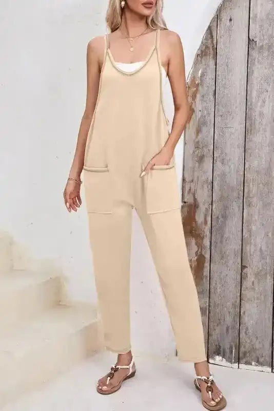 Apricot Harem Pants Jumpsuit
