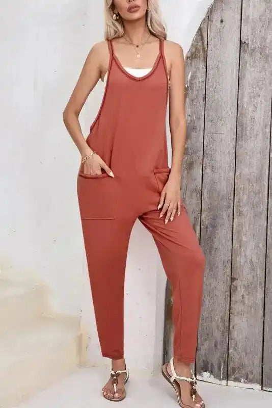 Apricot Harem Pants Jumpsuit