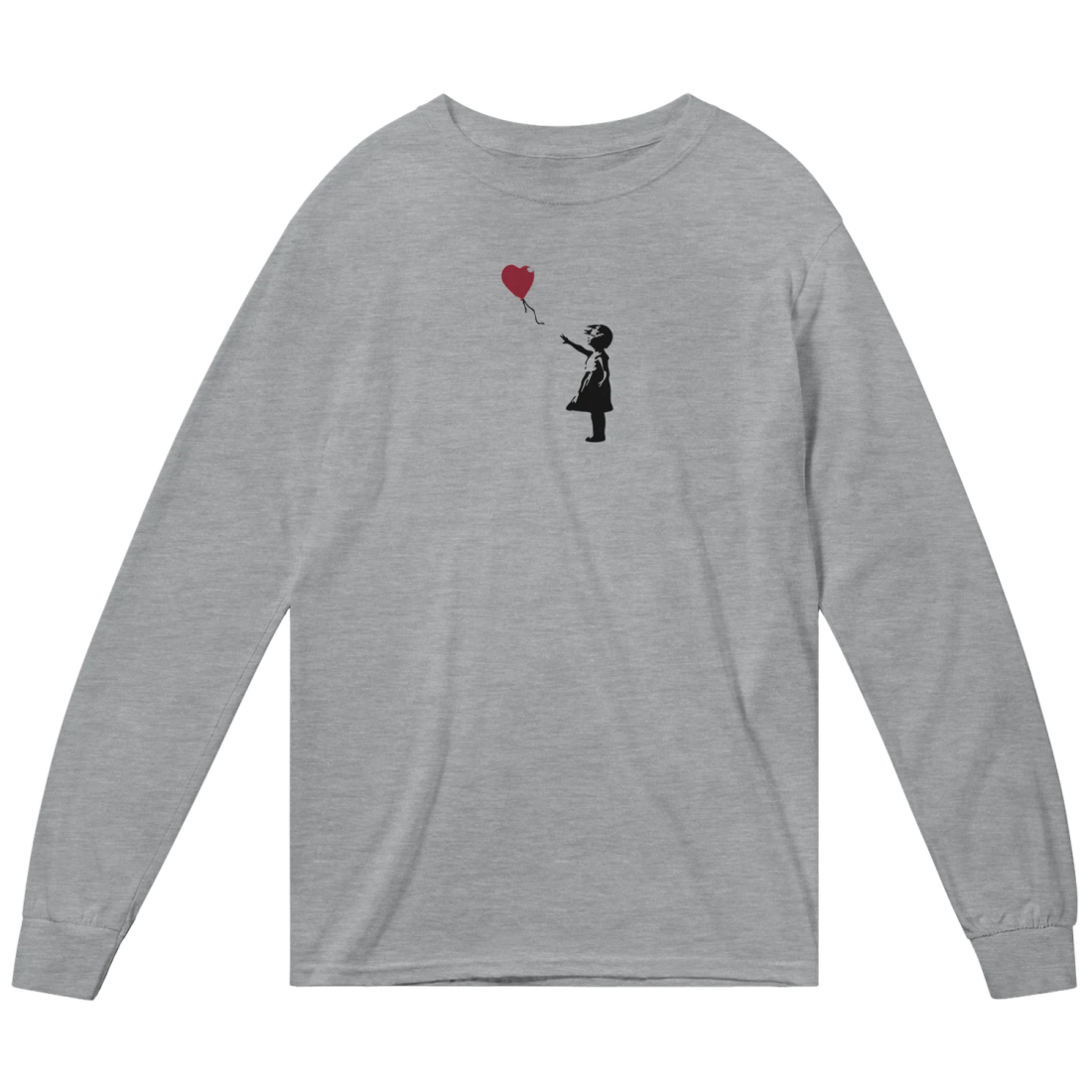 Banksy The Girl with a Red Balloon Artwork Long Sleeve Shirt