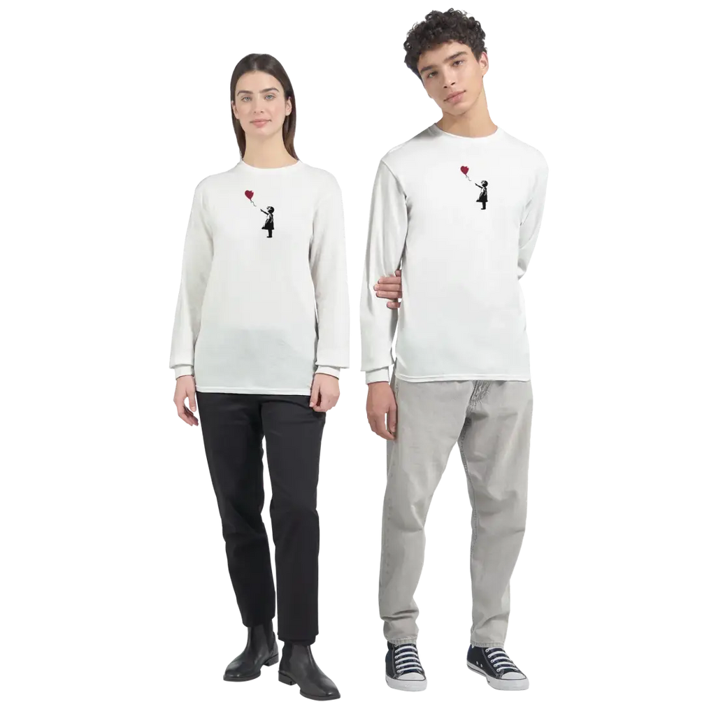 Banksy The Girl with a Red Balloon Artwork Long Sleeve Shirt