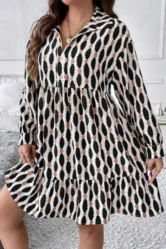 GeoVogue Plus Size Dress