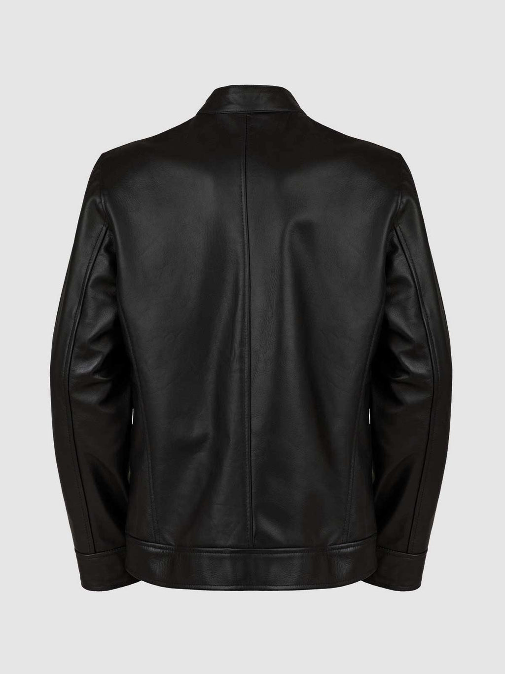4 Pocket Black Leather Jacket