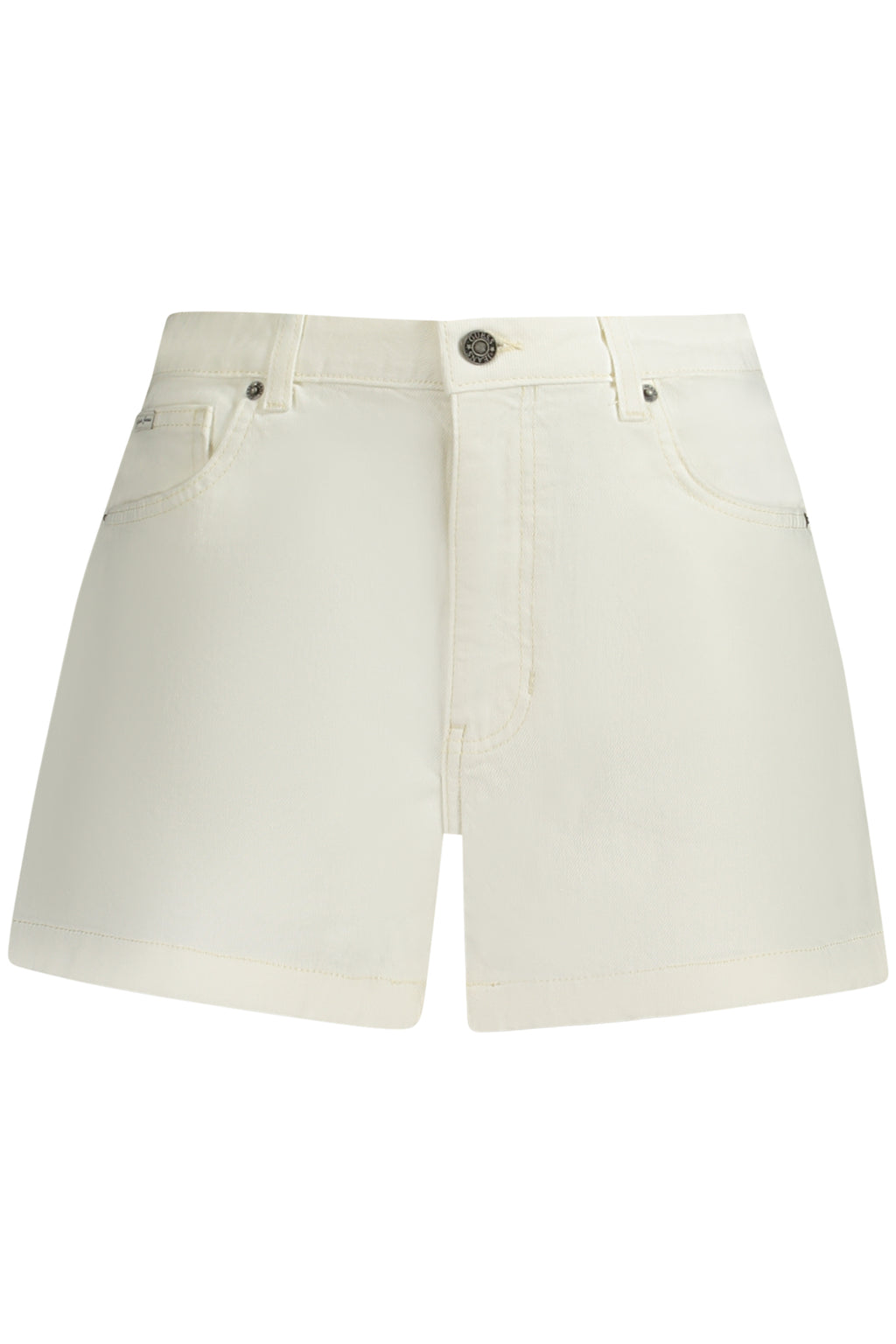 GUESS JEANS WOMEN'S SHORT JEANS WHITE