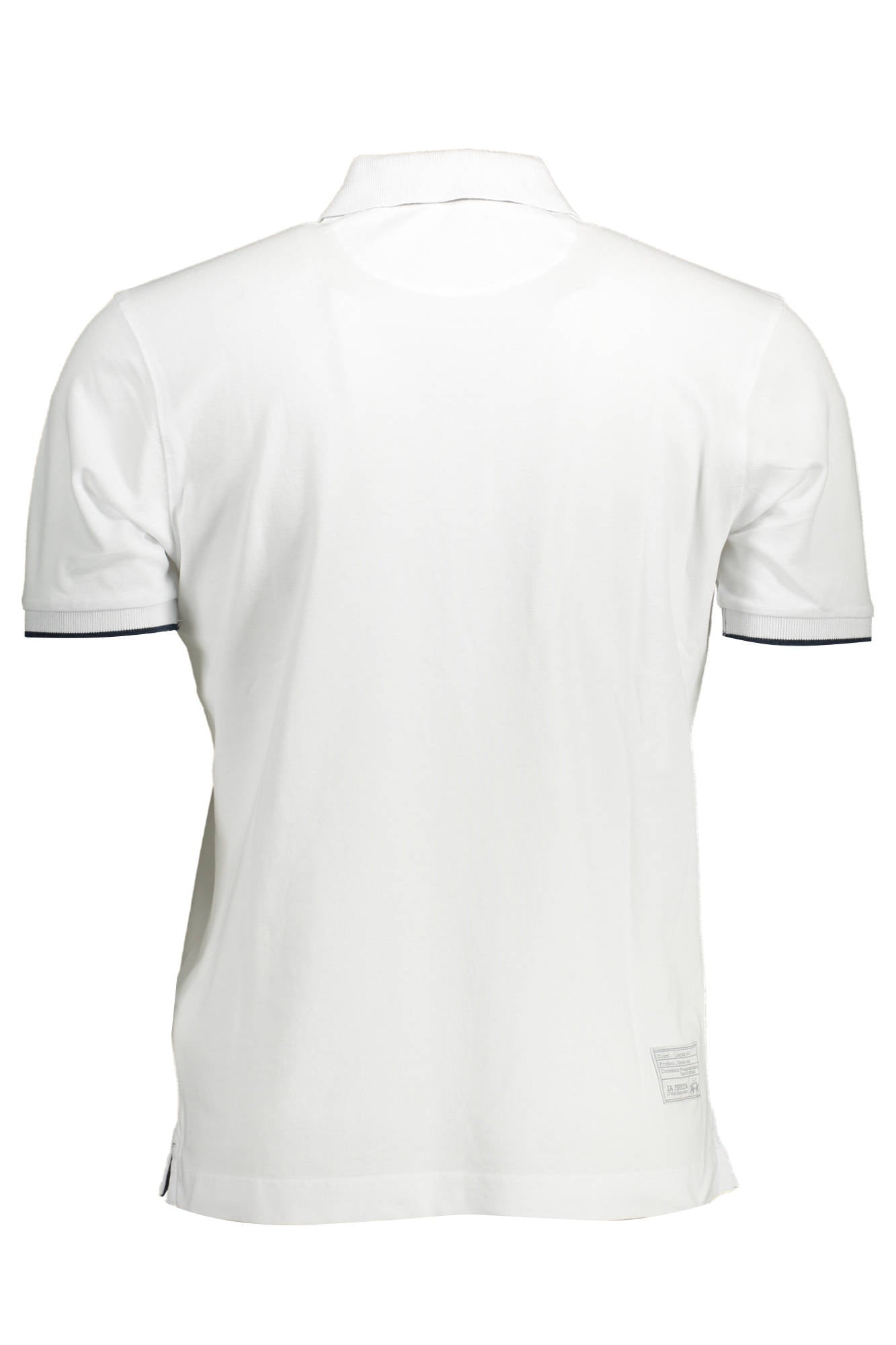 LA MARTINA MEN'S WHITE SHORT SLEEVED POLO SHIRT