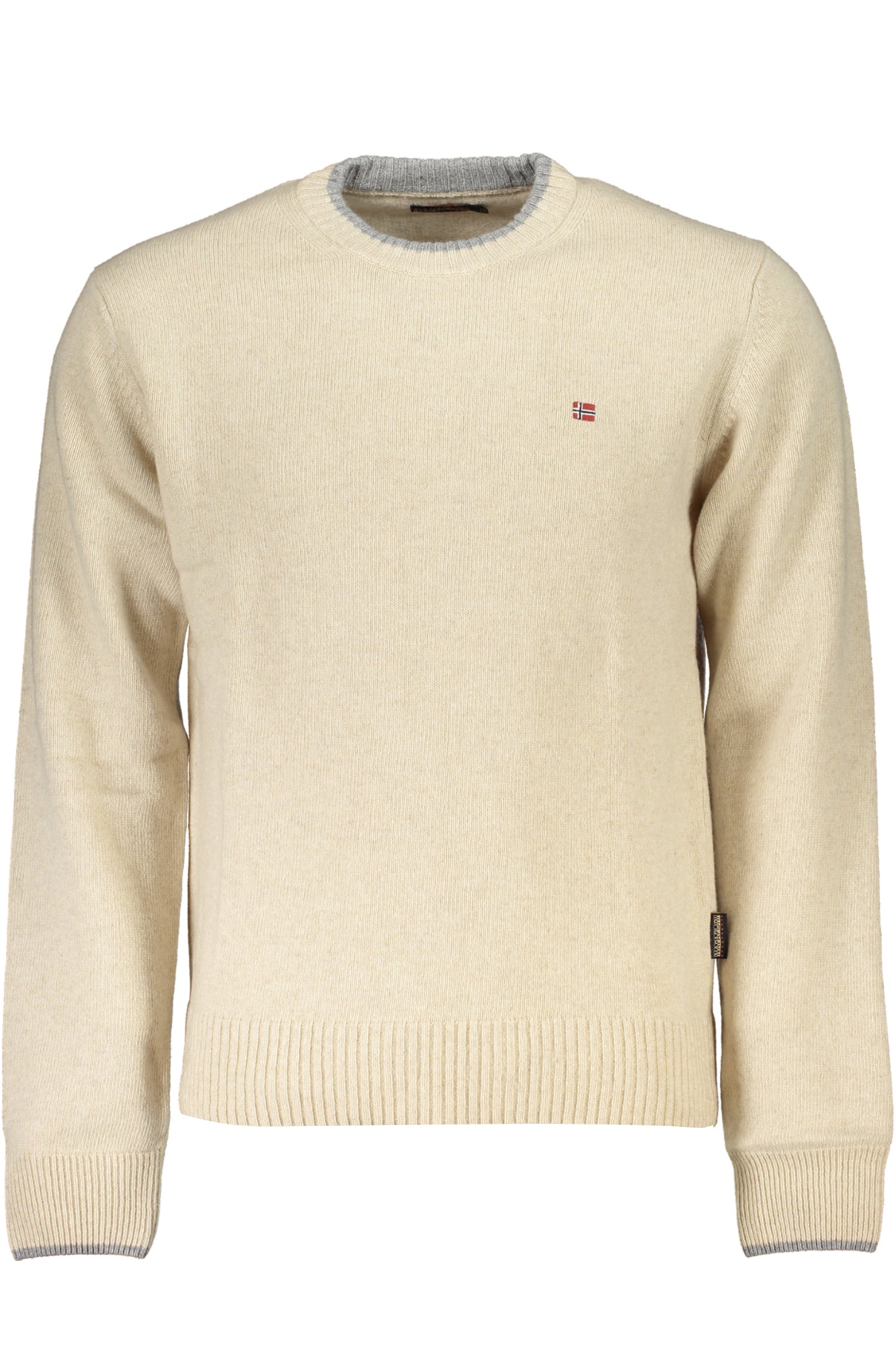 NAPAPIJRI MEN'S BEIGE SWEATER