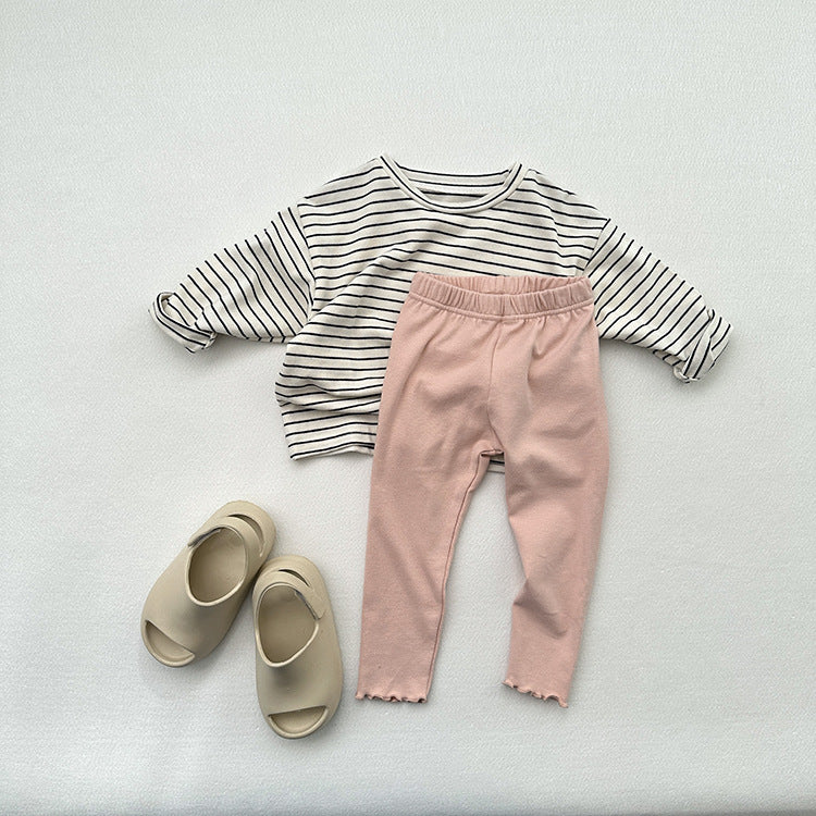 Children's Solid Color Leggings Girls Kindergarten Trousers